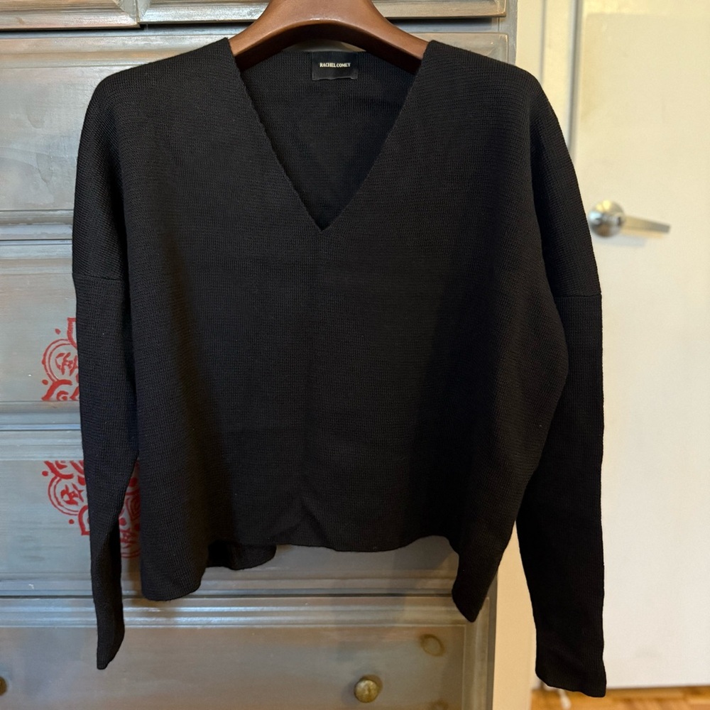 Rachel Comey Black V-Neck Sweater